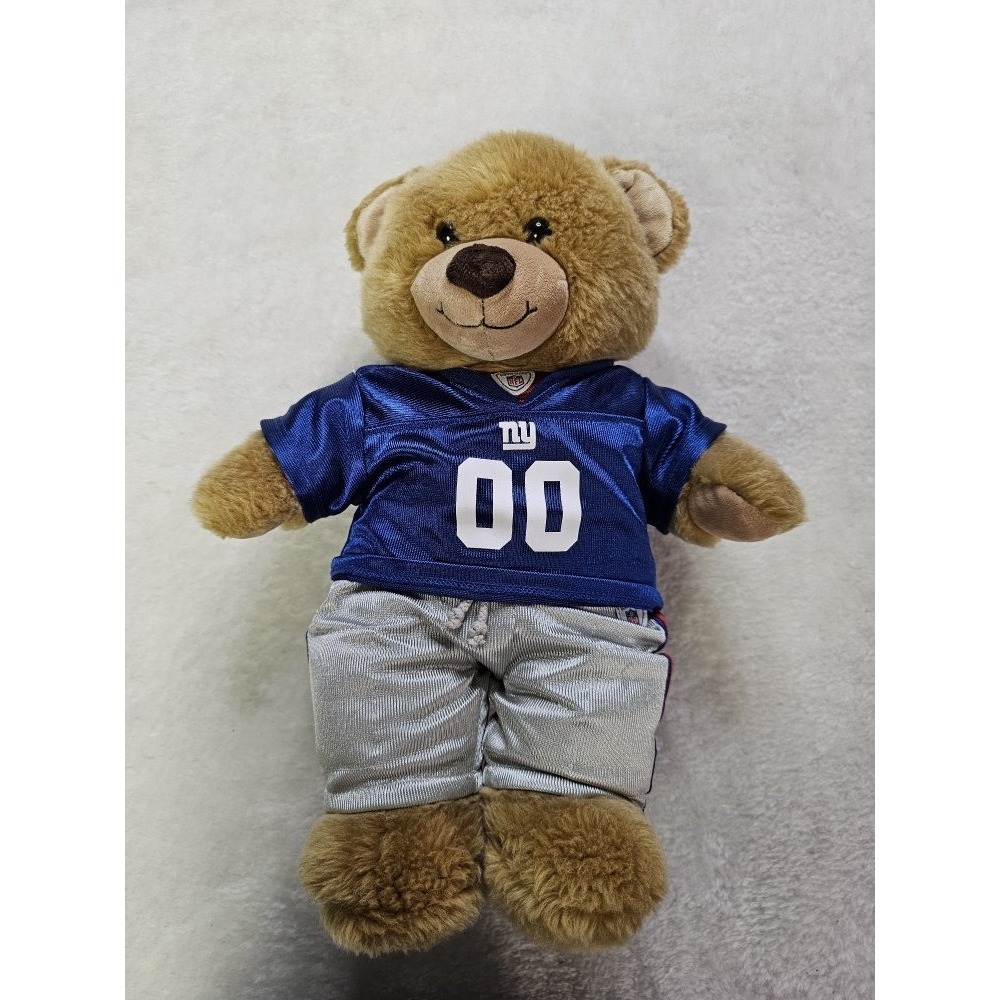 Vintage Build A Bear Workshop Bear With‎ NY Giants Outfit